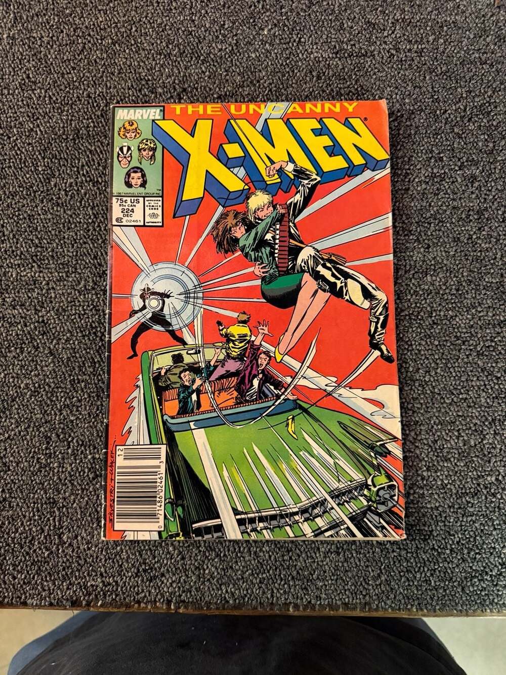 The Uncanny X-Men No. 224 Marvel Comic Book December 1987